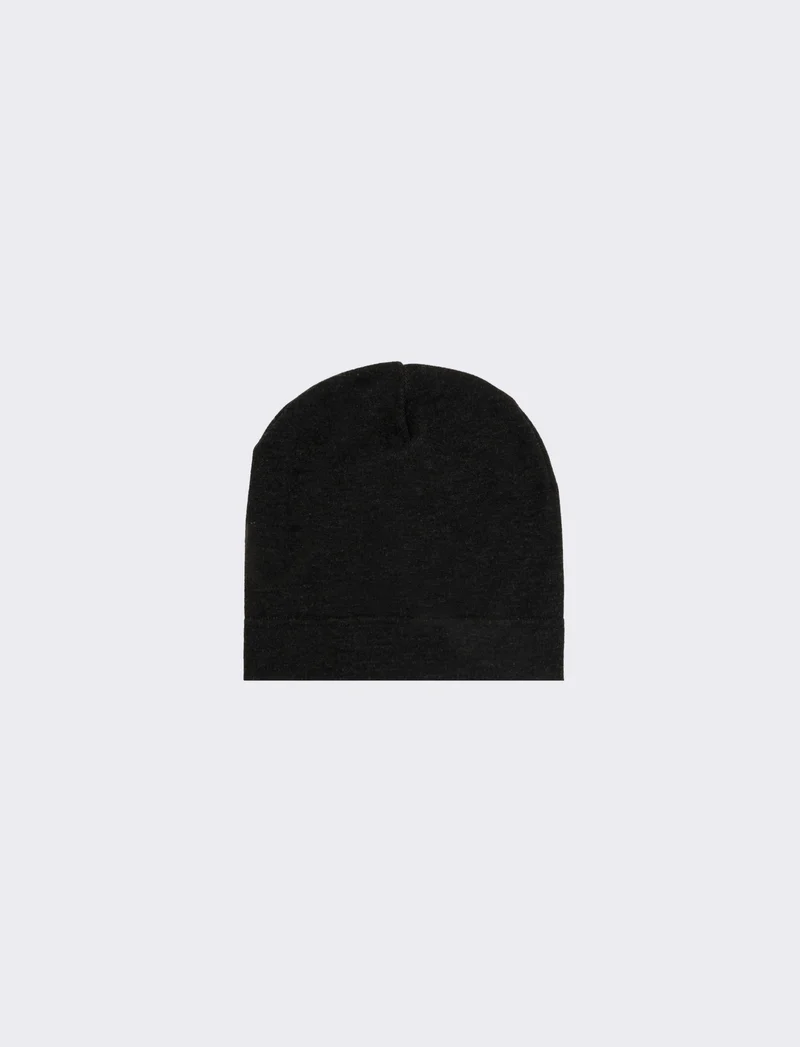 Cappello in pile con ciniglia uomo - Nero