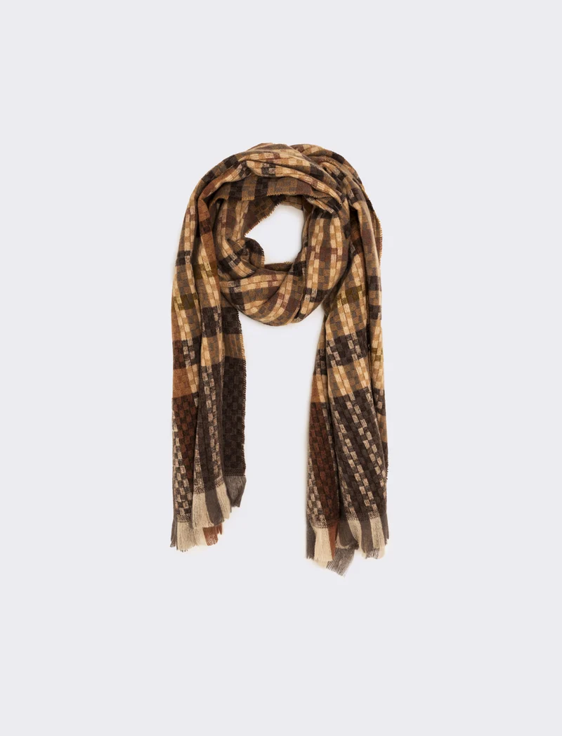 Sciarpa intreccio peso medio uomo - Beige