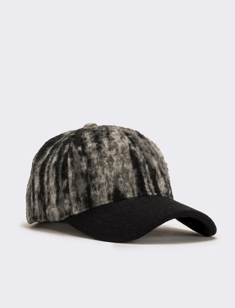 Cappello baseball mimetico uomo - Nero