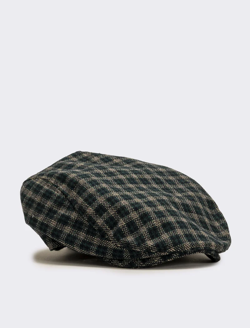 Cappello coppola vari pattern uomo - Verde