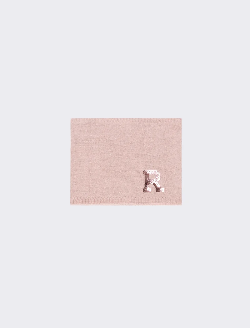 Collo bambina con lettera paillettes - Var 5