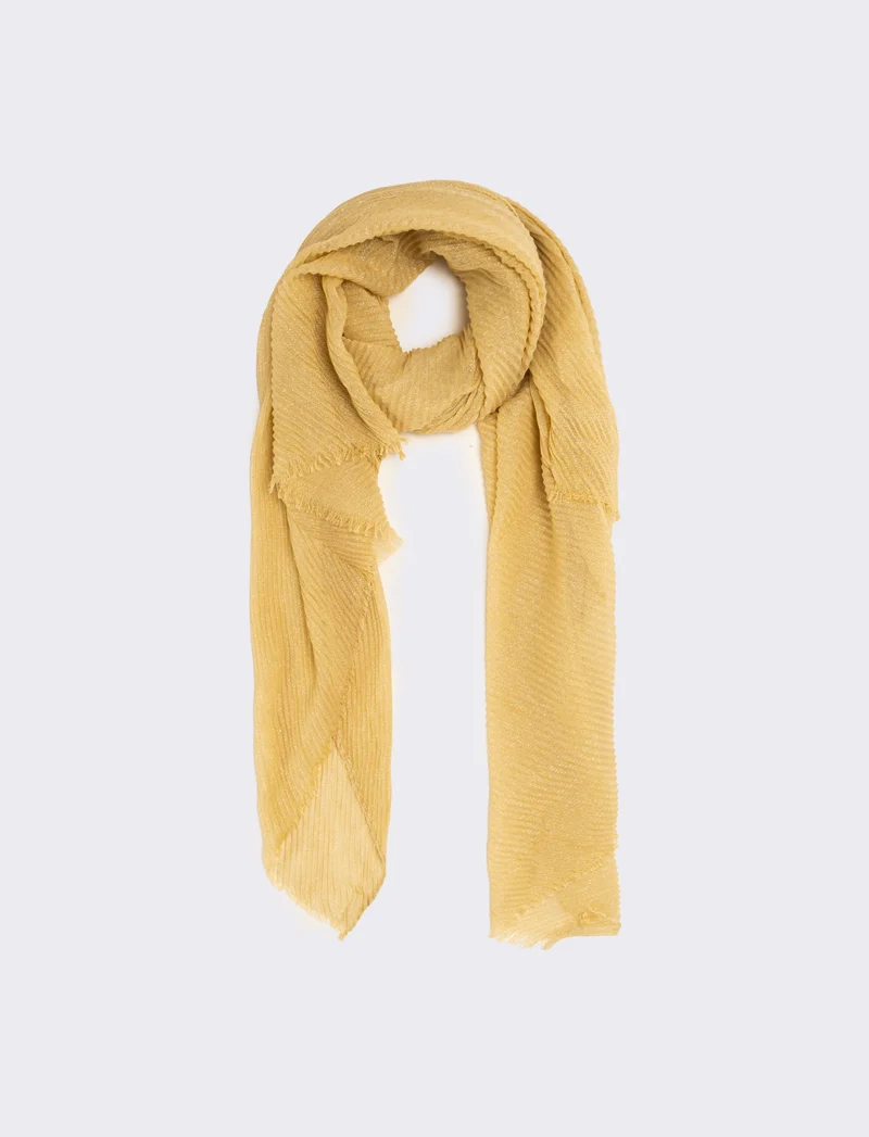Foulard goffrato lurex - Oro