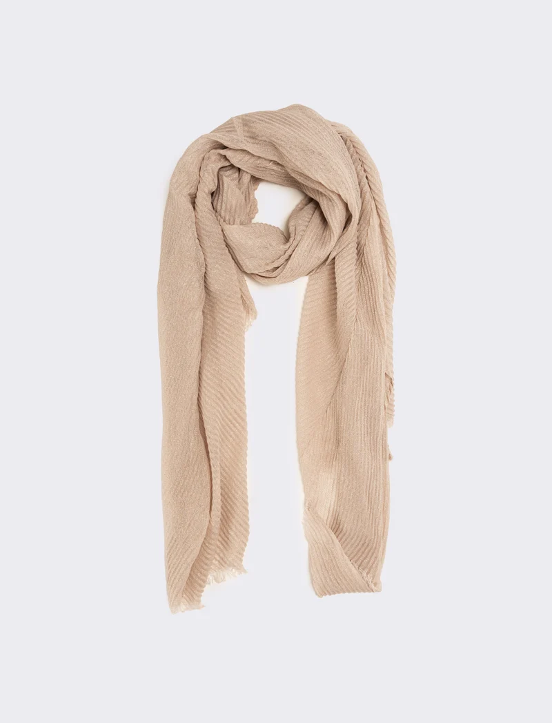 Foulard goffrato lurex - Rosa