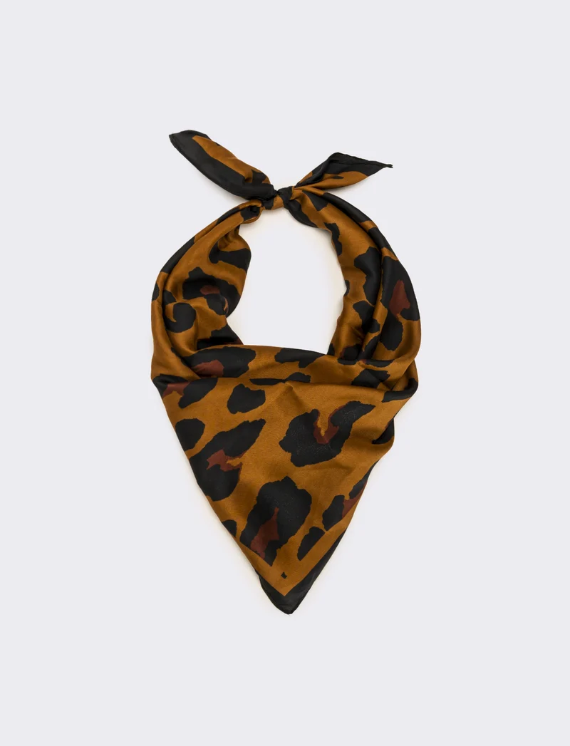 Foulard 70x70cm fantasie assortite - Leopardato