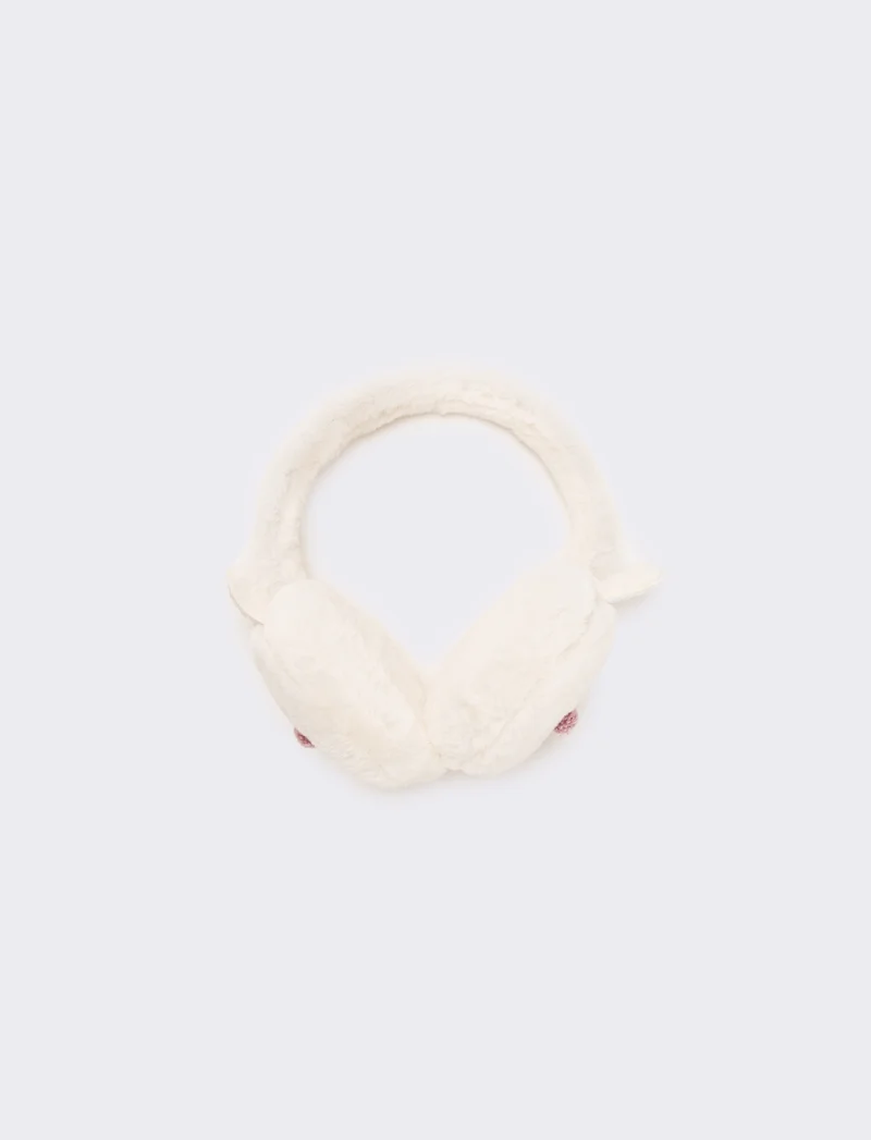 Copriorecchie coniglietta bambina - Bianco sporco