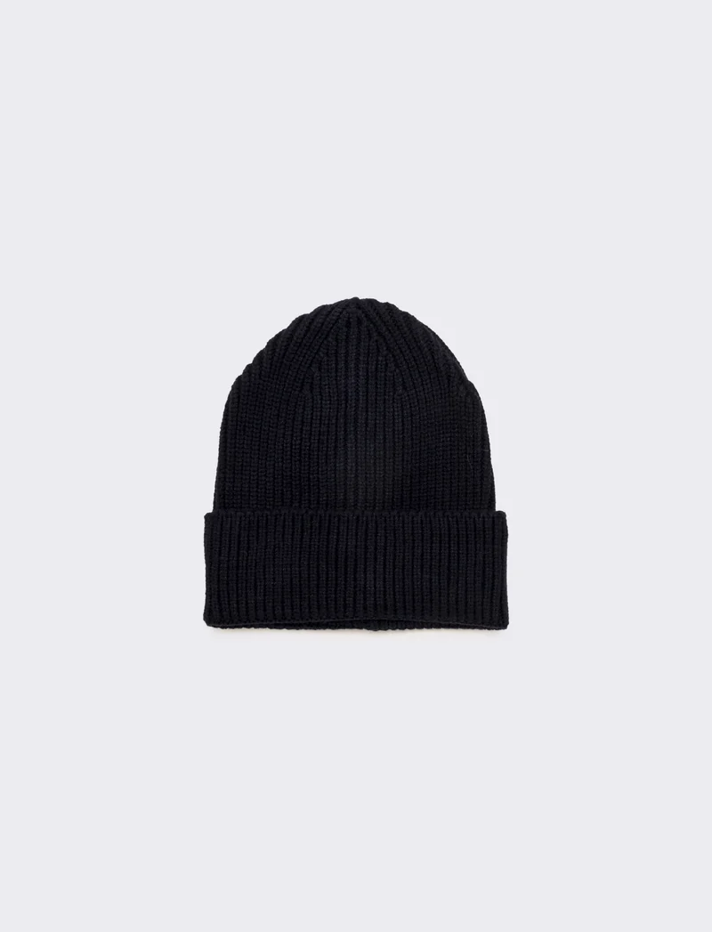 Cappello donna cuffia con risvolto - Blu