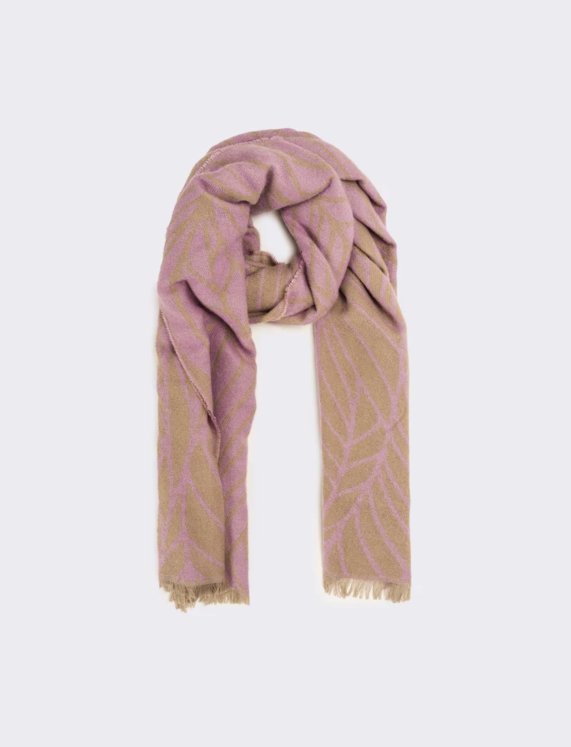 Sciarpa donna peso leggero goffrata - Rosa