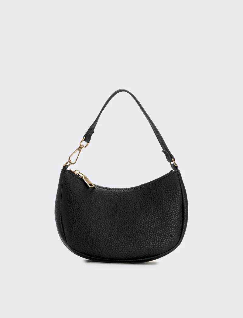 Borsa piccola mezzaluna - Nero