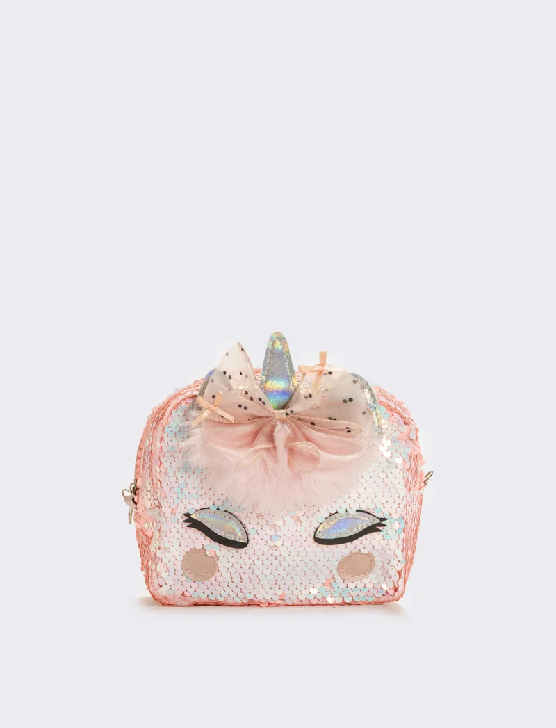 Borsa bambina a tracolla con unicorno - Rosa