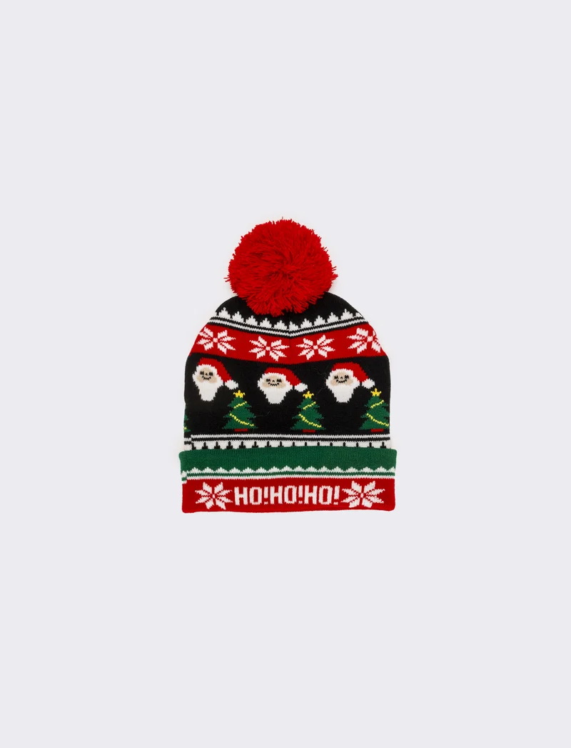 Cappello bambino soggetti natalizi - Rosso
