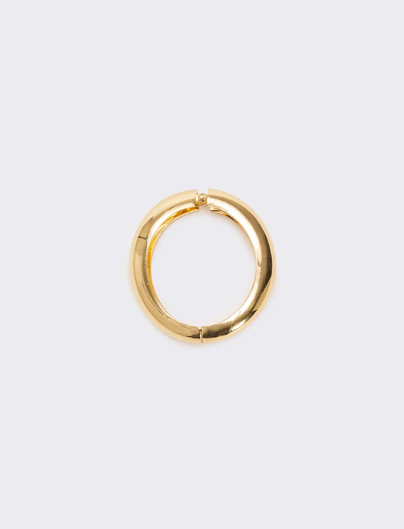 Bracciale rigido tubolare liscio - Oro