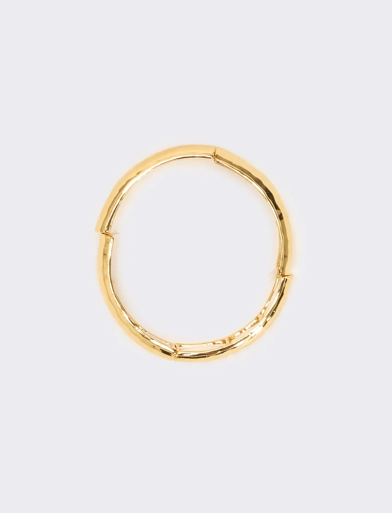 Bracciale elastico effetto martellato - Oro
