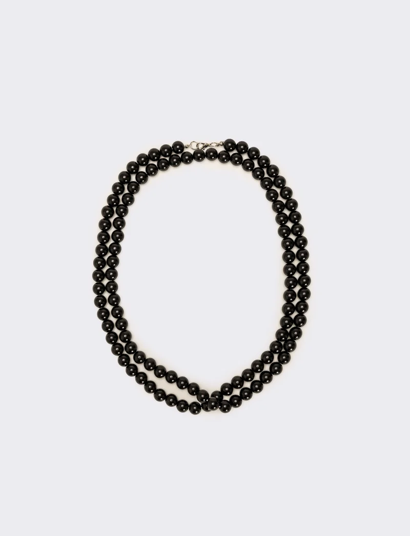 Collana charleston 12mm - Nero
