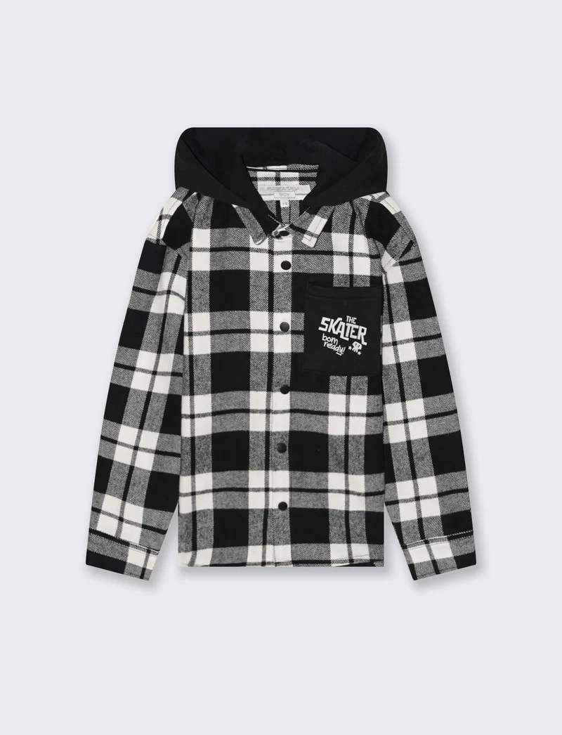 Camicia con cappuccio. - Fantasia