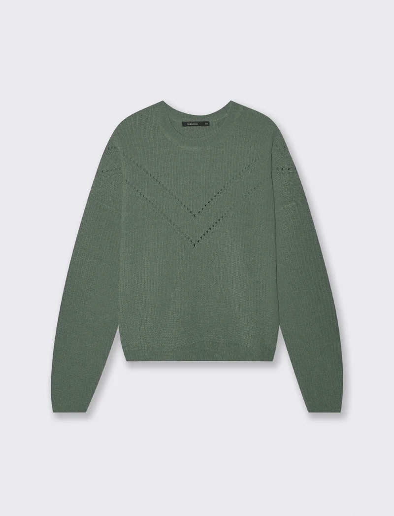 PULLOVER IN CINIGLIA - Verde abete