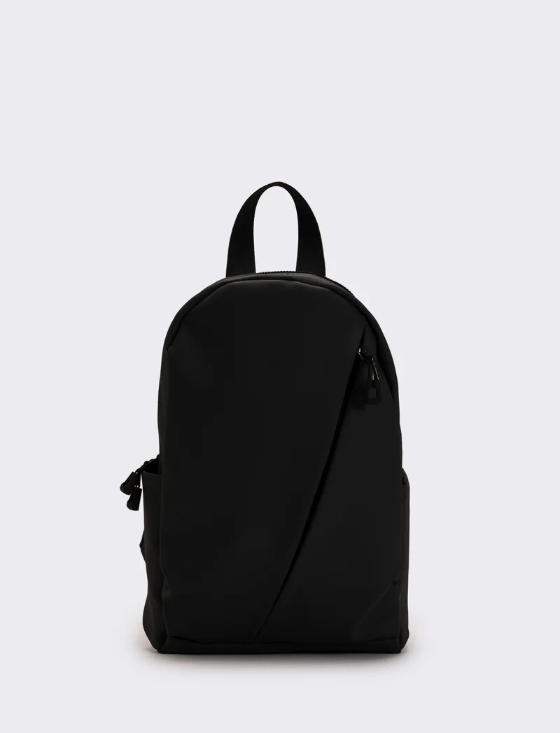 Borsa uomo monospalla/zaino - Nero