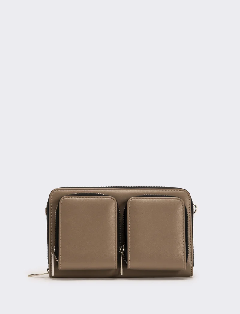 Tracolla uomo con tasche - Beige