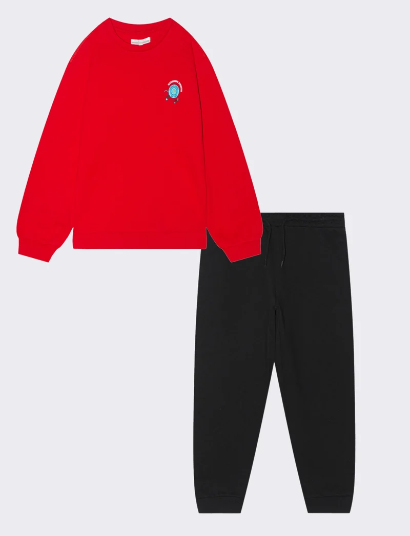 TUTA IN FELPA - Rosso