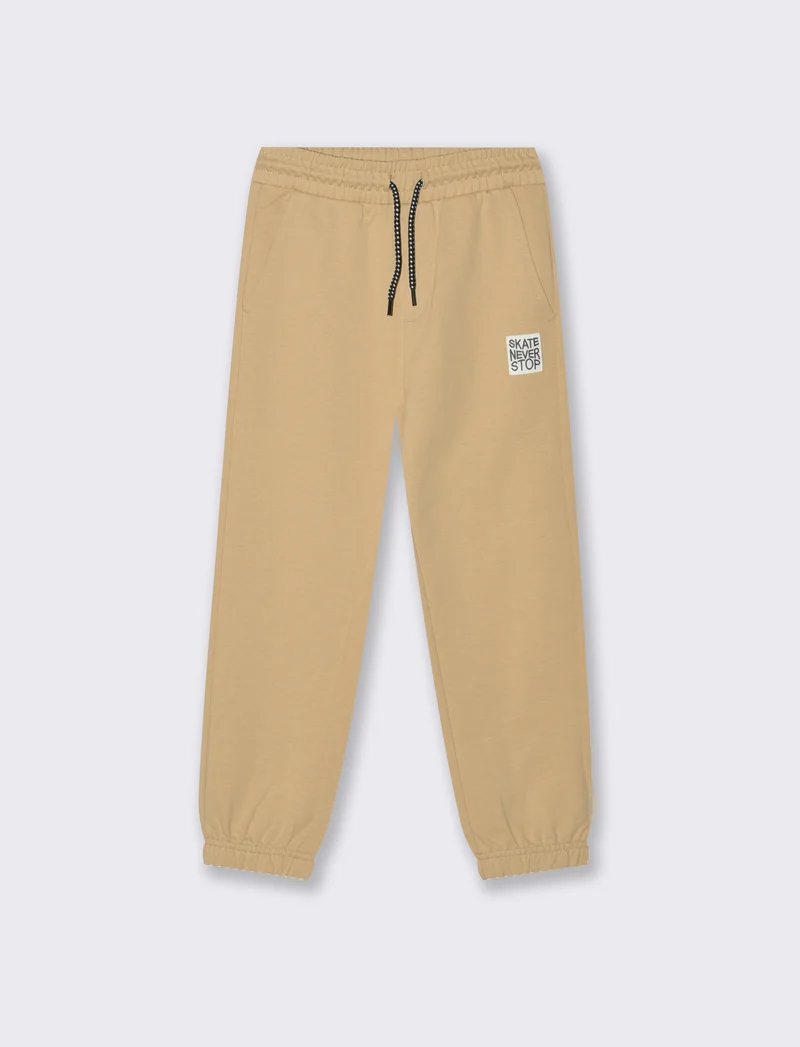 JOGGER in felpa - Beige