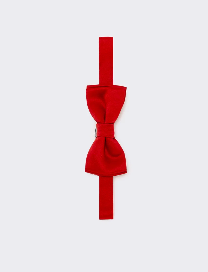 Cravatta papillon bambino natale - Rosso