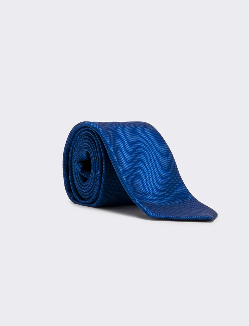Cravatta uomo 7cm - Blu royal