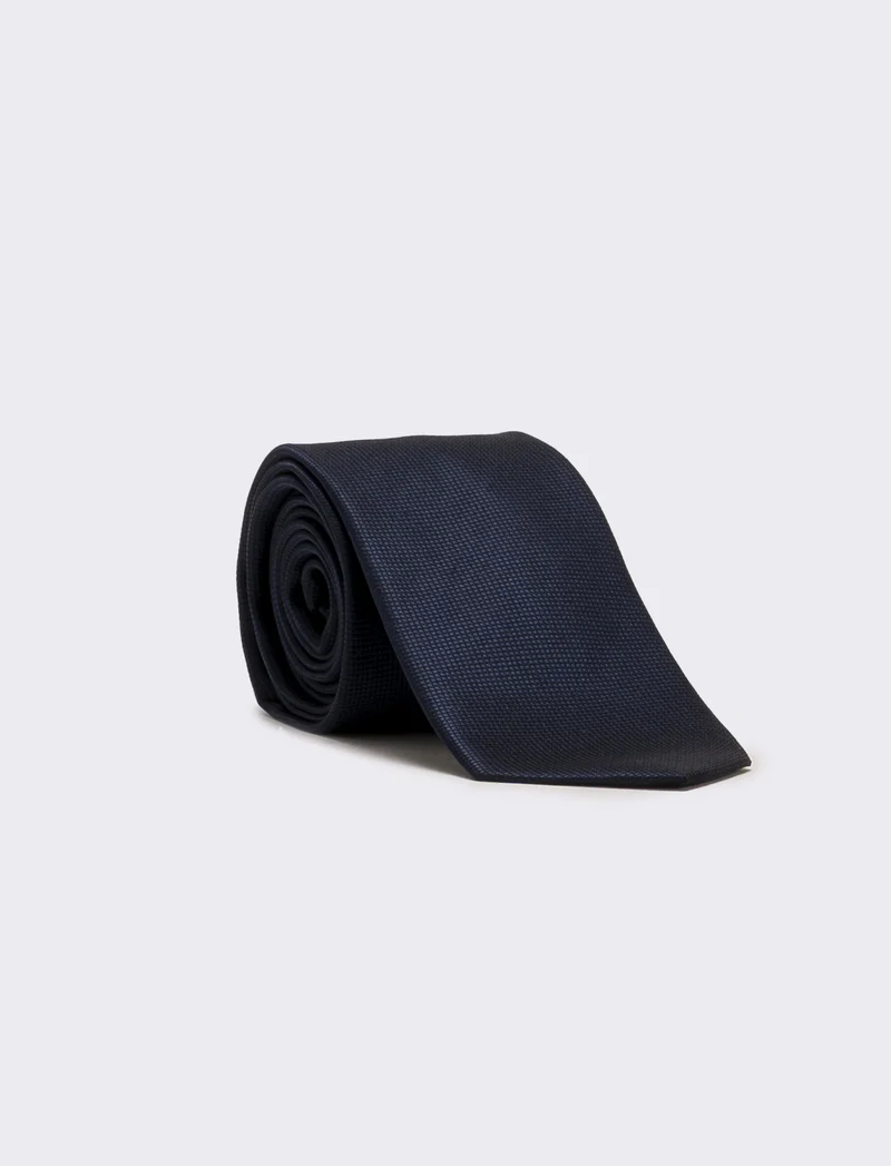 Cravatta uomo 7cm - Blu navy