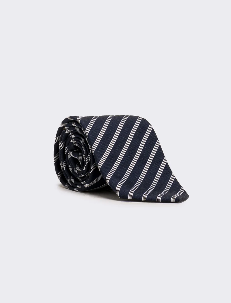 Cravatta uomo regimental - Blu navy