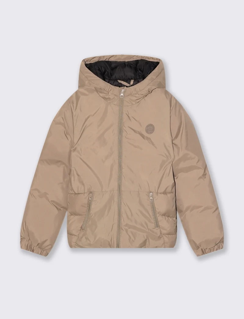 GIUBBOTTO CON CAPPUCCIO - Beige