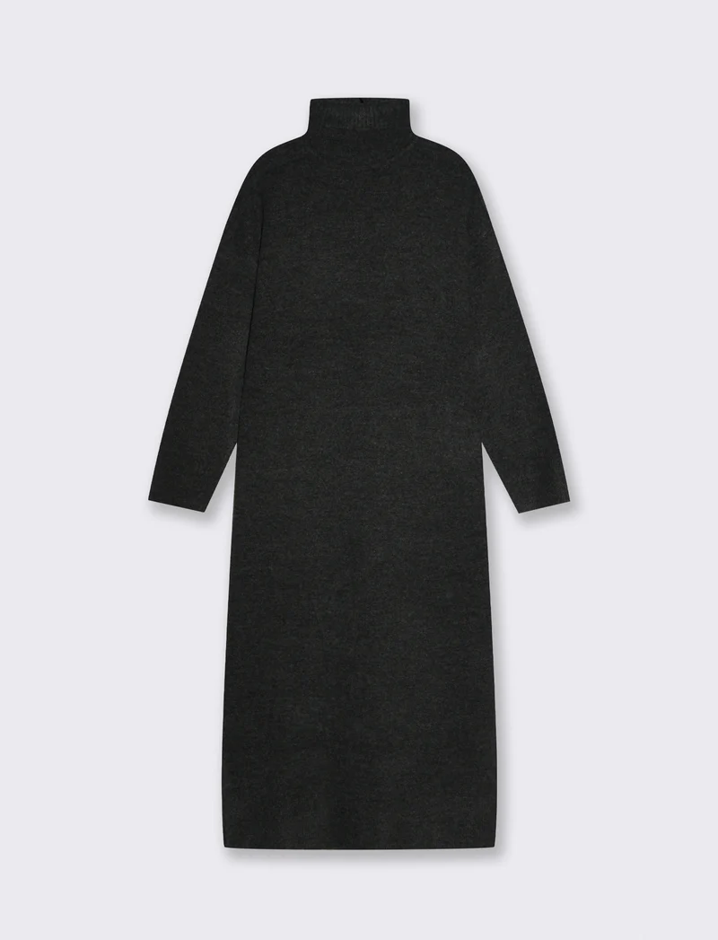 VESTITO IN MAGLIA - Antracite melange