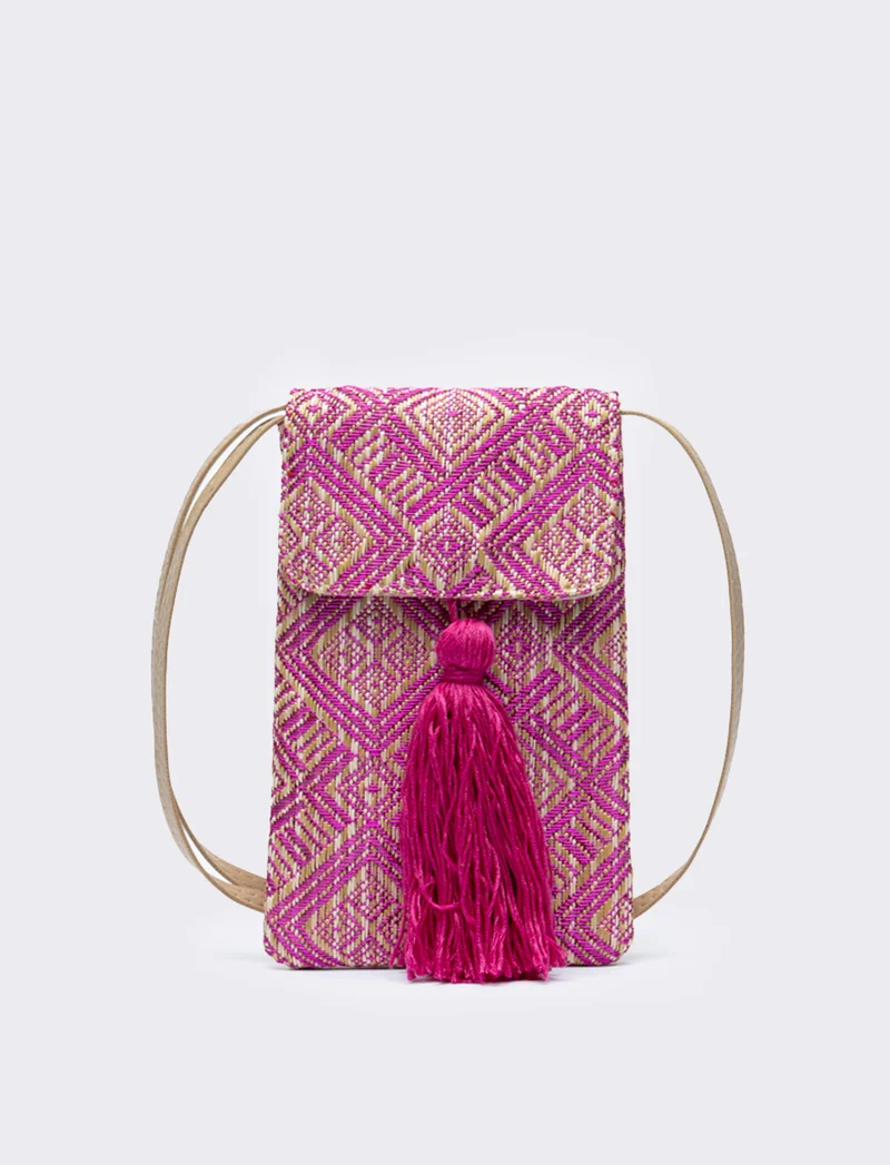 Tracollina donna porta tutto etno - Fuxia