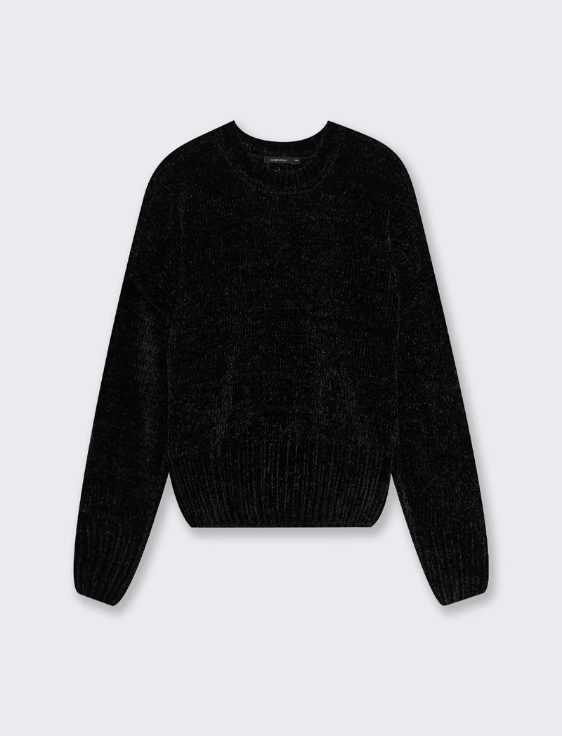 MAGLIA IN CINIGLIA - Nero
