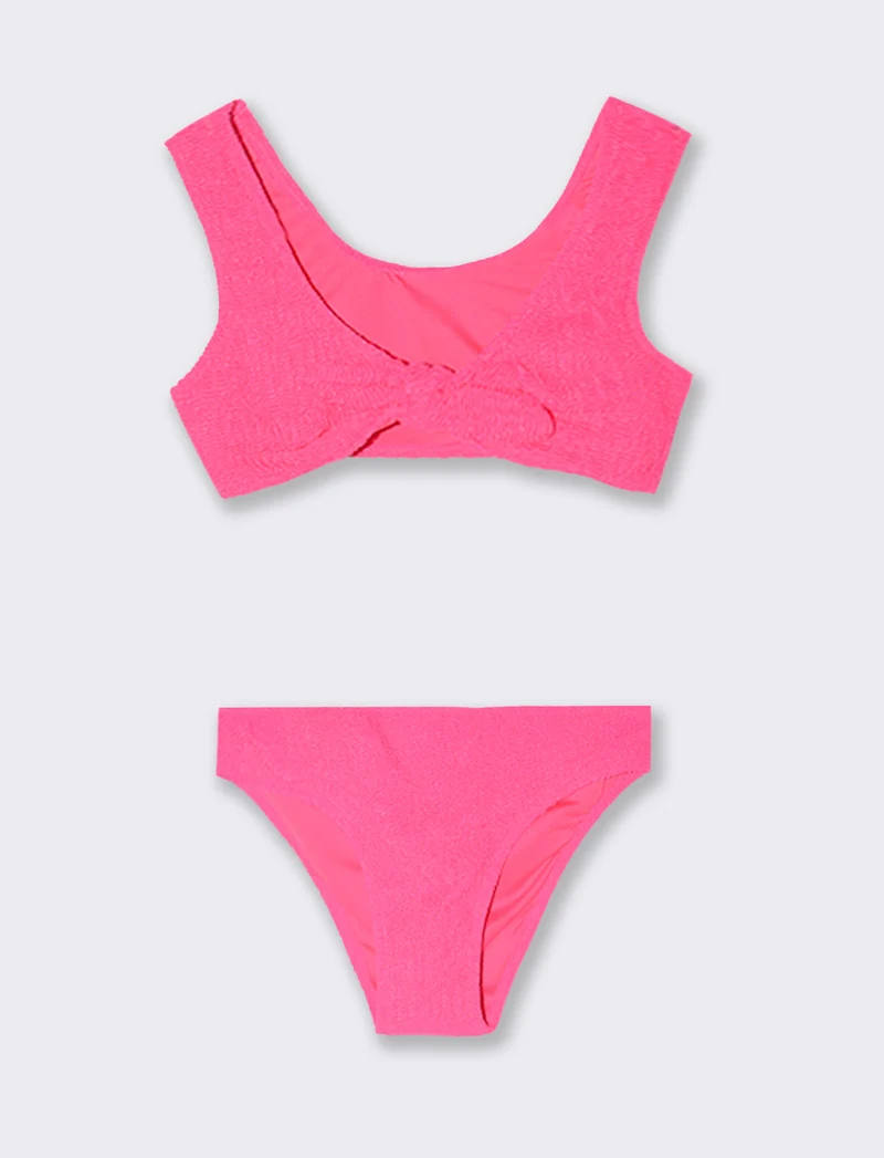 Costume fluo da bambina - Fuxia