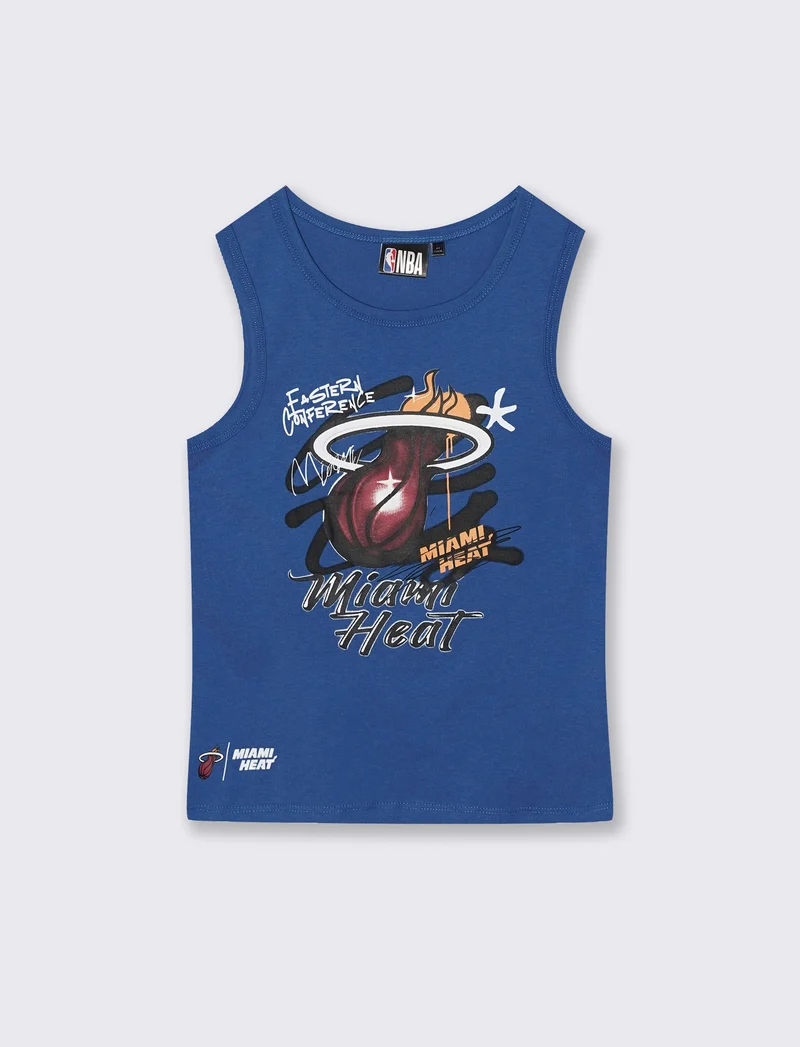 Canotta in cotone NBA da bambino - Blu cobalto