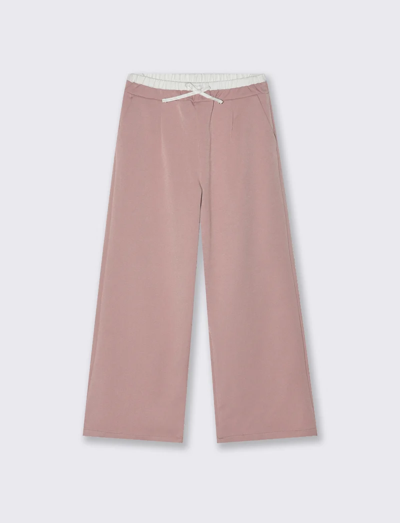 Pantalone gamba ampia - Rosa