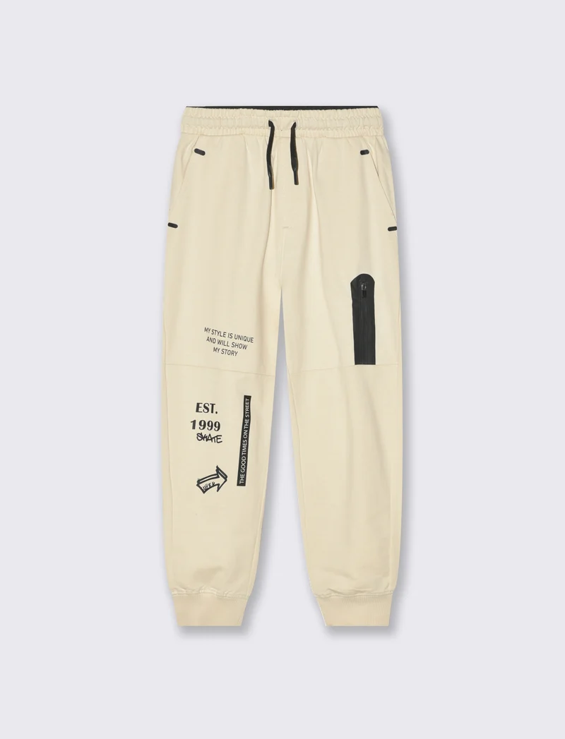 Pantalone Jogger - Beige