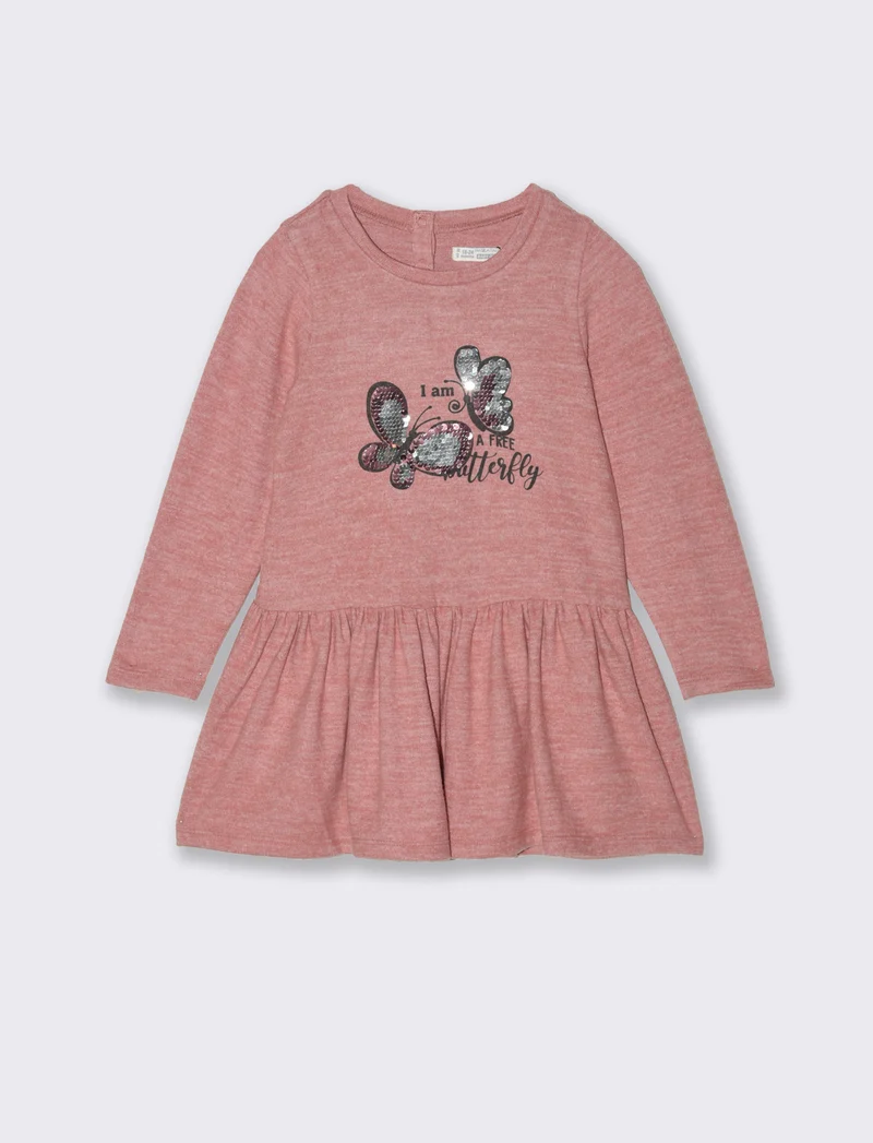 Abito con paillettes - Rosa