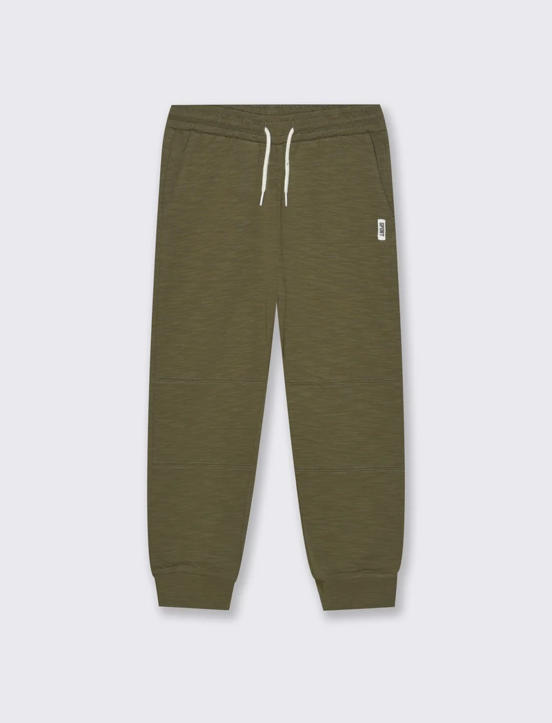 JOGGER COMFORT IN SLUB - Verde militare