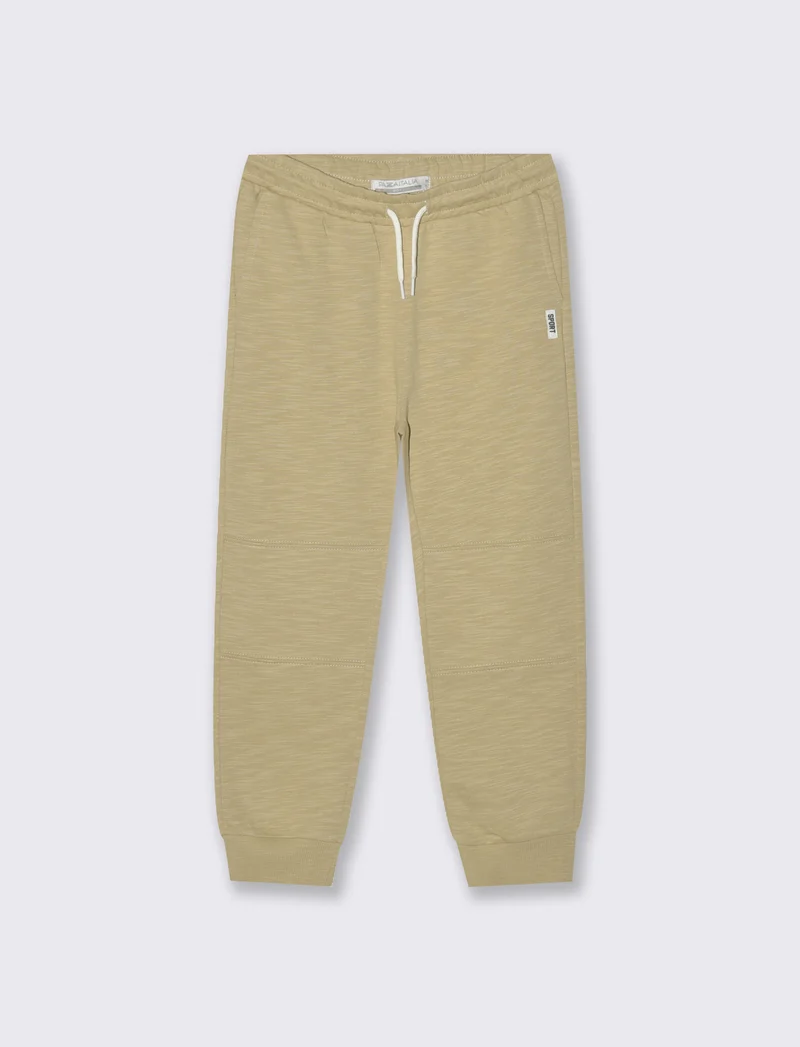 JOGGER COMFORT IN SLUB - Beige