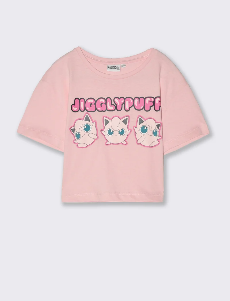 T-shirt tema Pokemon da bambina - Rosa