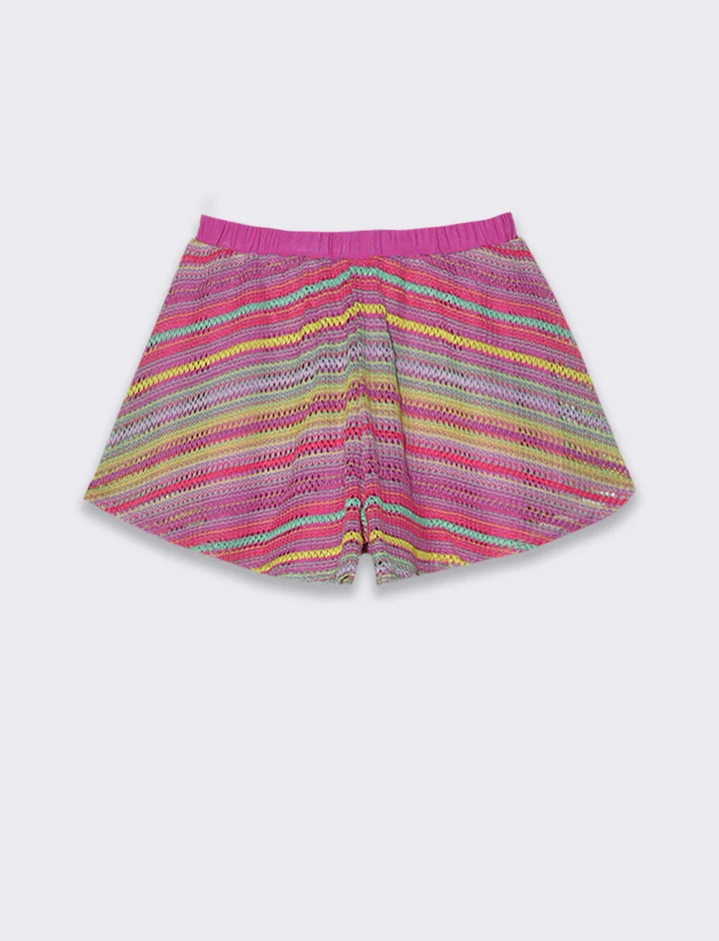 Short colorato da bambina - Fuxia azalea