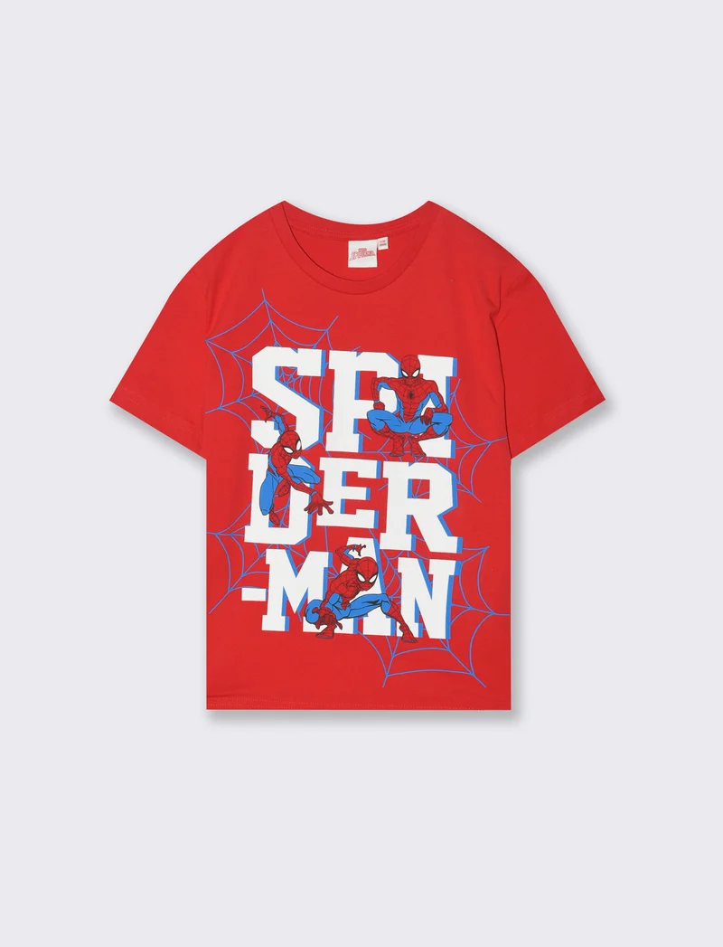 T-shirt stampata Marvel da bambino - Rosso