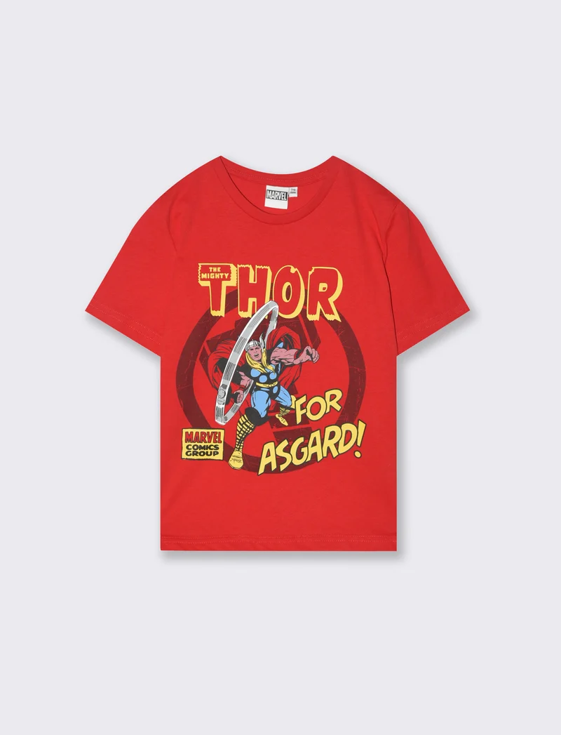 T-shirt in cotone Marvel da bambino - Rosso