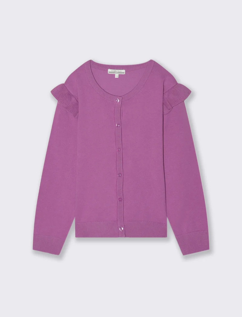 Cardigan da bambina - Viola malva