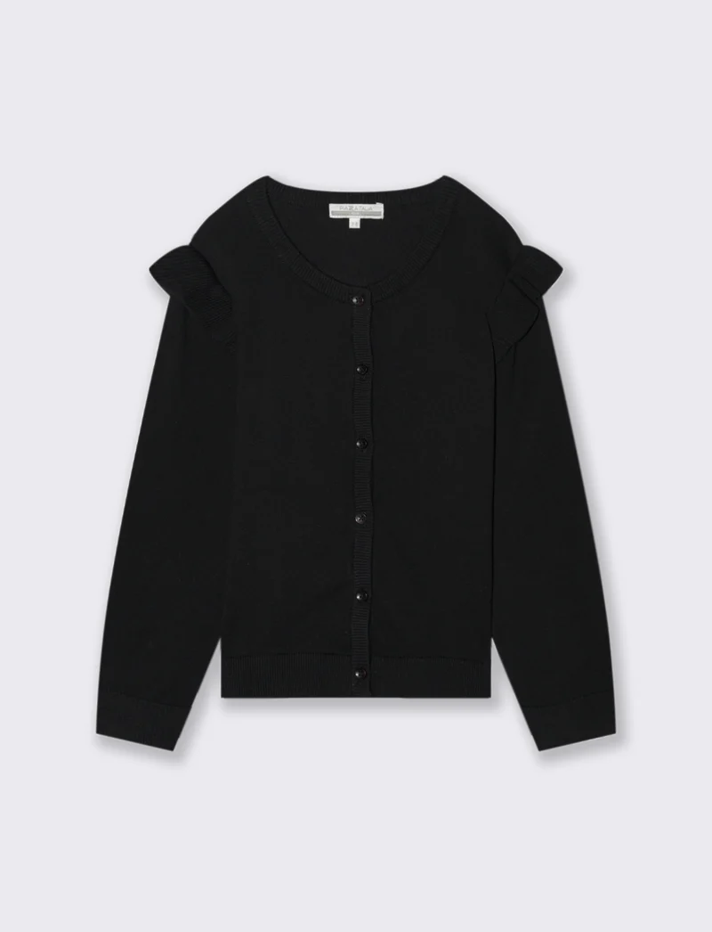 Cardigan da bambina - Nero