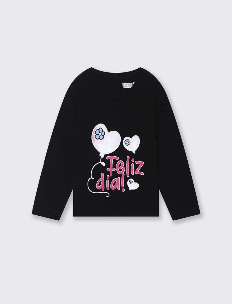 T shirt con stampa - Nero
