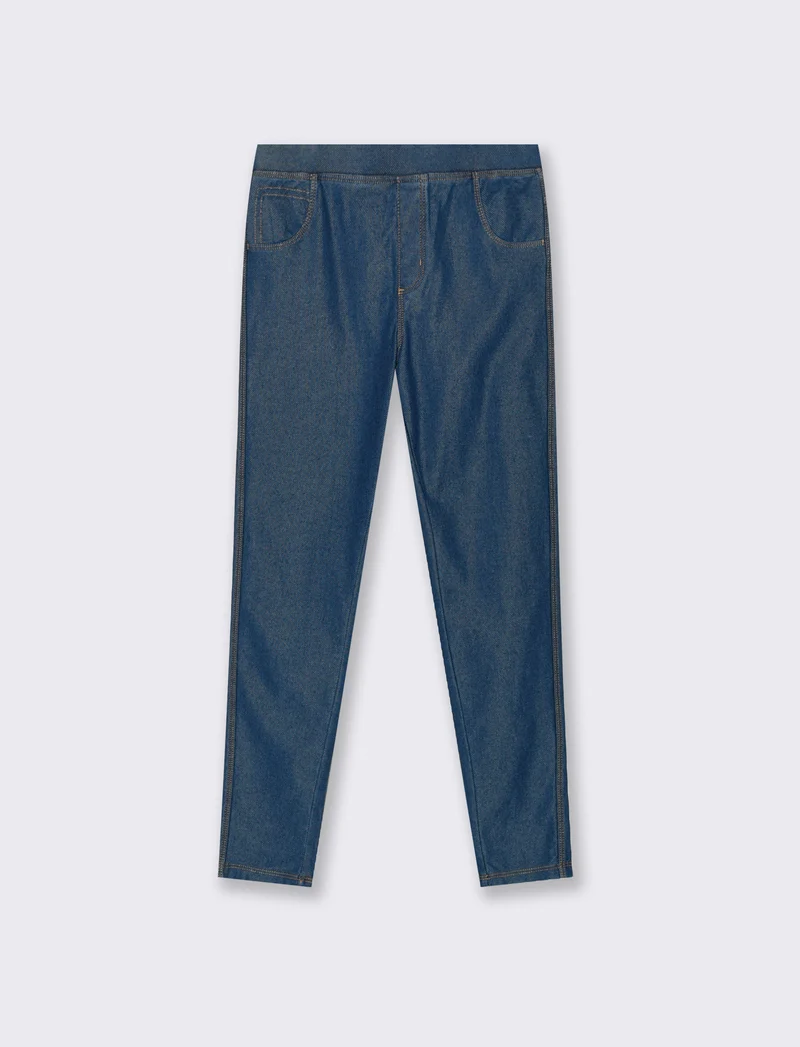 Leggings effetto denim - Denim