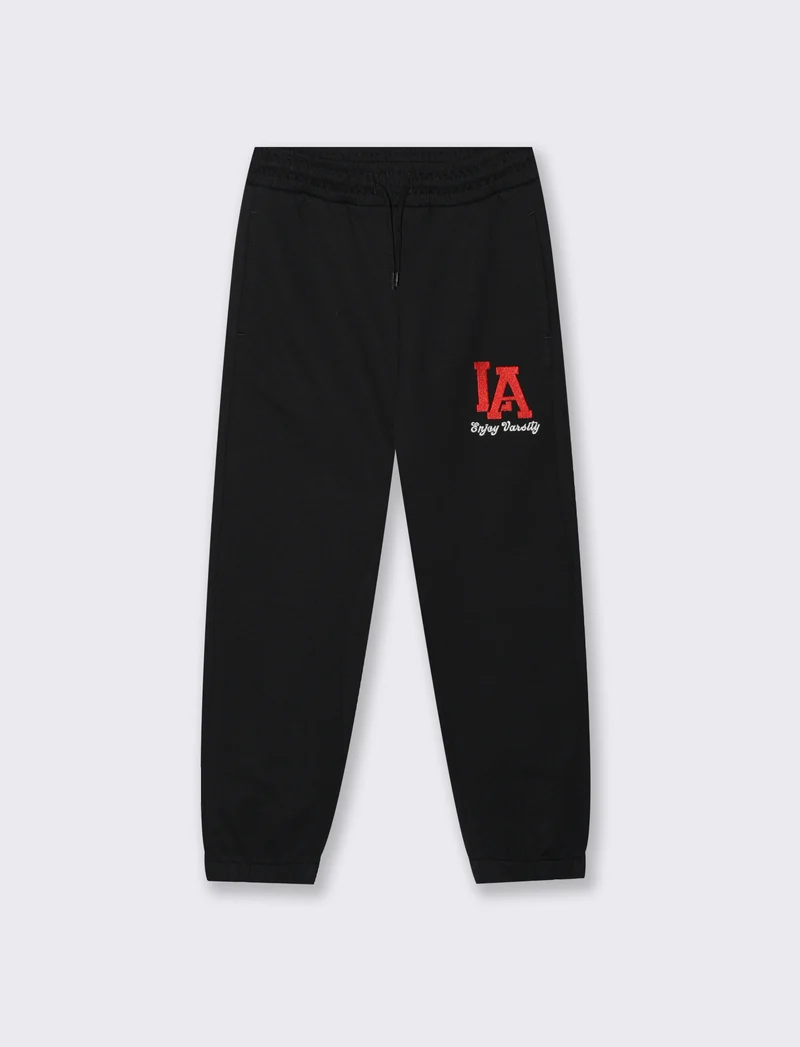 JOGGER in felpa - Nero
