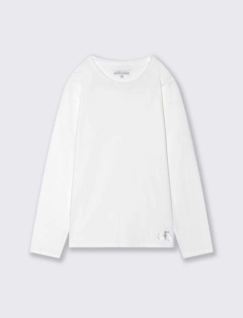 T-shirt maniche lunghe - Bianco