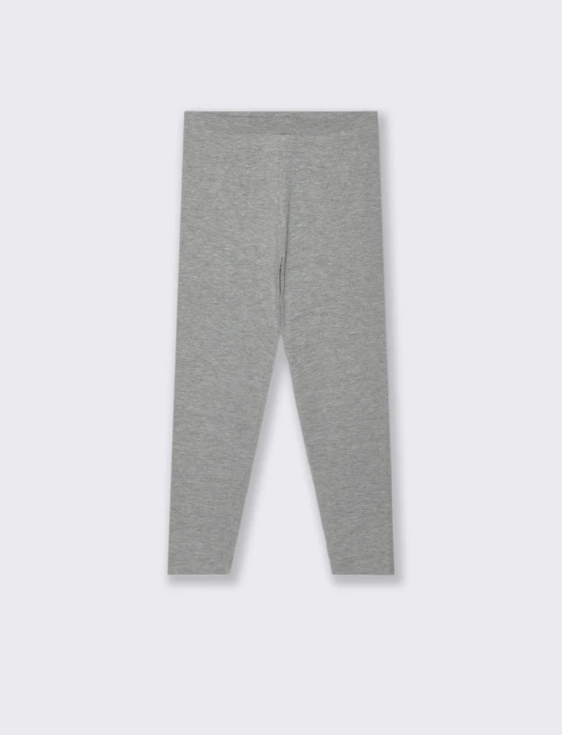 Leggings basico elasticizzato. - Grigio mel.