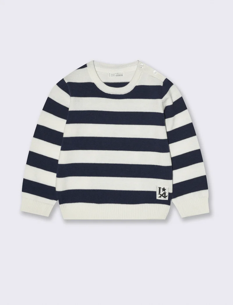 Maglione basico a righe - Righe